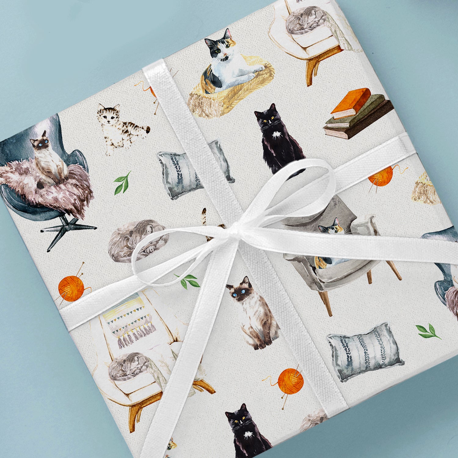 Hygge Cats Wrapping Paper