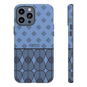 Triangles Hard Shell Phone Case in Periwinkle