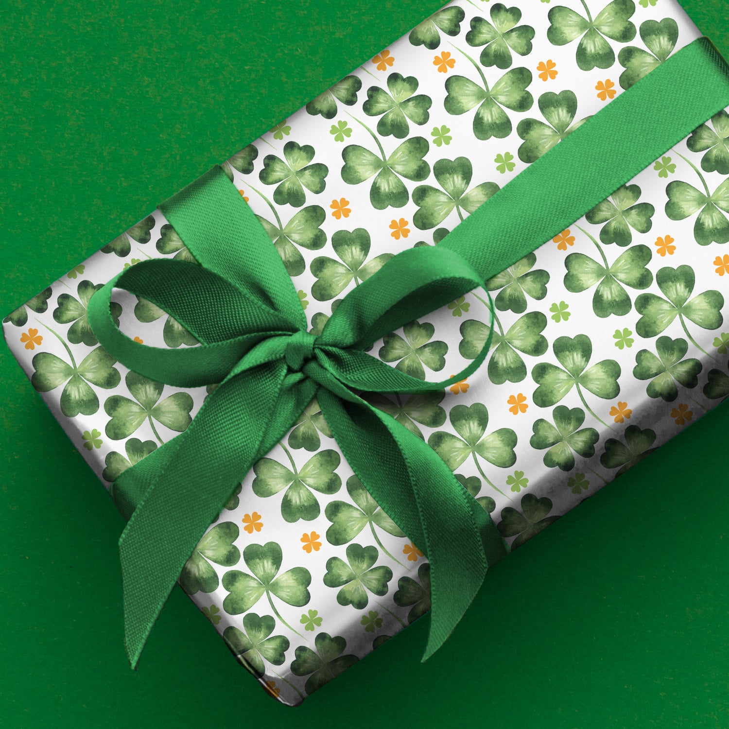 Watercolor Cloverleaf Wrapping Paper