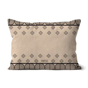 Triangle Print in Khaki Pillow