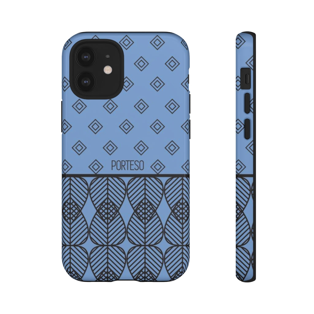 Triangles Hard Shell Phone Case in Periwinkle