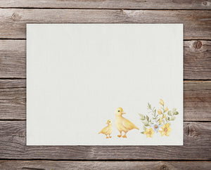 Watercolor Baby Chicks Woven Placemat