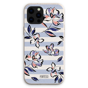 Lavender Stripes Eco Friendly Phone Case