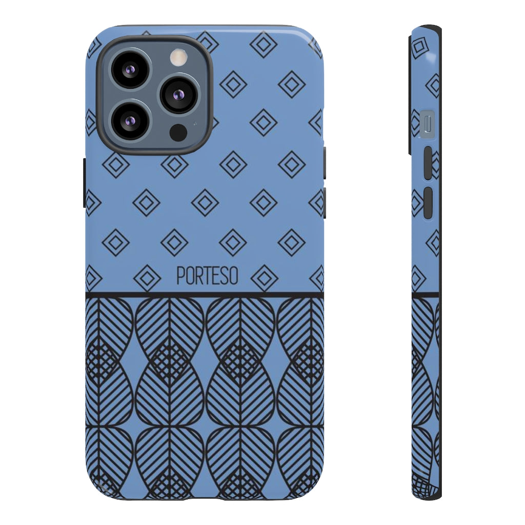 Triangles Hard Shell Phone Case in Periwinkle