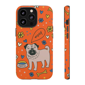 Dog and Bone Hard Shell Phone Case