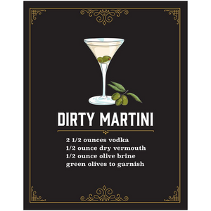 Dirty Martini Print