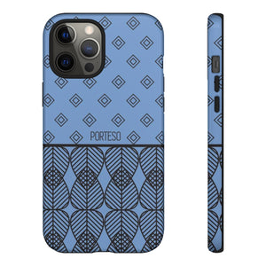 Triangles Hard Shell Phone Case in Periwinkle