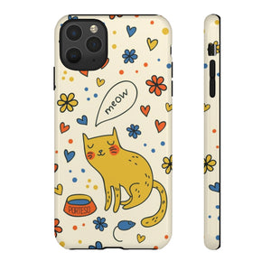 Cat and Mouse Hard Shell Phone Case