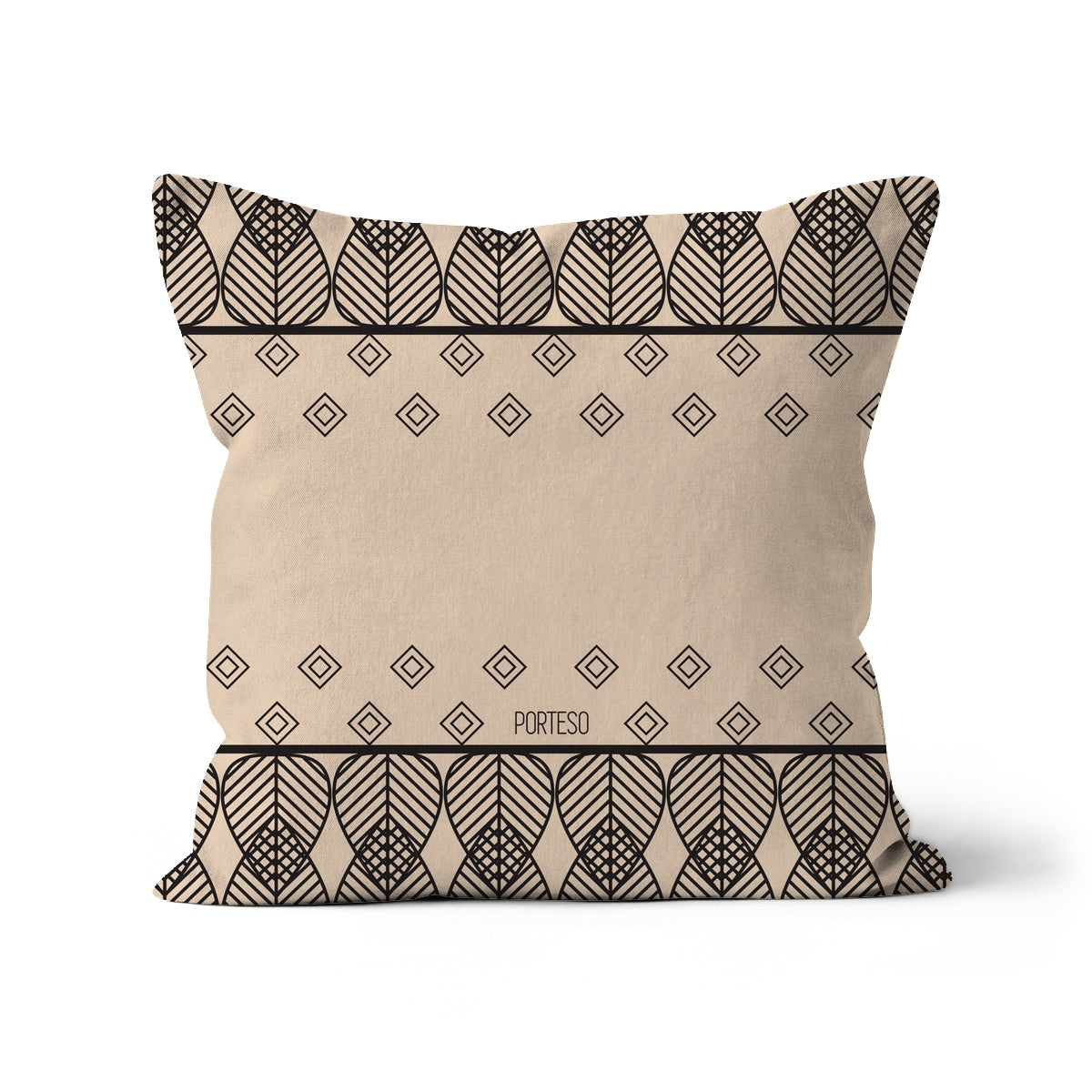 Triangle Print in Khaki Pillow