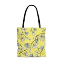 Yellow Magnolia Canvas Tote