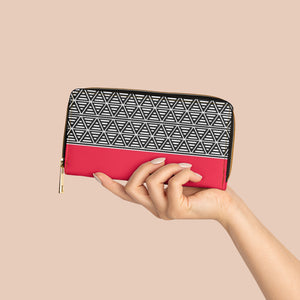 Zipper Wallet in Red Blaze